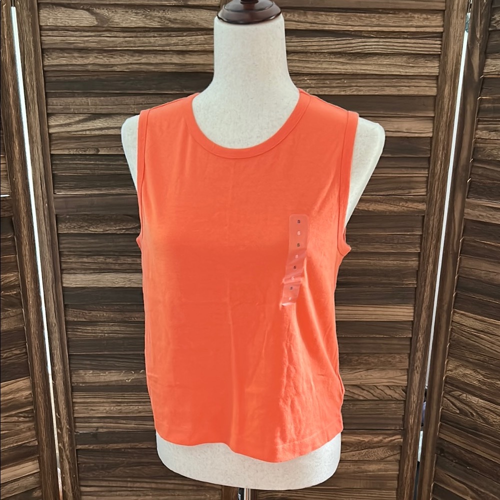 Orange Sleeveless Women's Top